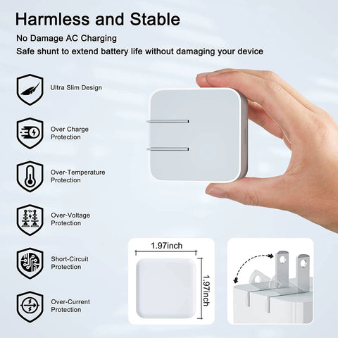 Image of 20W PD USB C chargers and cable kit for iPhone 16 17 pro max