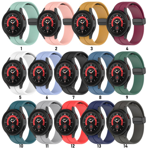 Image of Silicone band for Galaxy watches 4567 Ultra with magnetic clasp