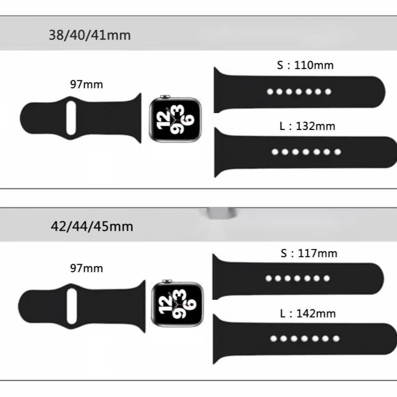 Original OEM Silicone band for iWatch 1 2 3 4 5 6 7  8 9 10 11 se ultra 2 3