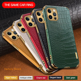 iPhone 13 pro max 12 Mini 11 Pro Max case 78plus Crocodile leather pattern design