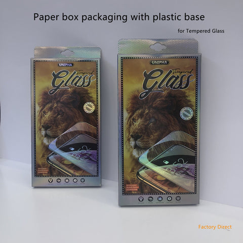 Image of Hard Paper box Retail packagings for smart phone screen protector tempered glass
