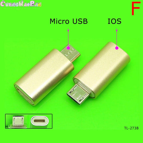 Image of Female Male IOS Micro USB Type-C USB 3.0 Cable Charging Cable Converter Adapter