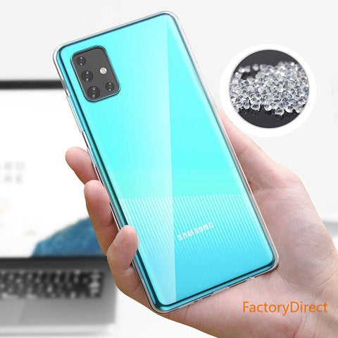 Image of Samsung Galaxy A01 Core A11 A21 A21S A31 A41 Ultra thin Phone Back Funda for A51 A71 A81 A91 5G 360 Full Cover Case Soft TPU Bags