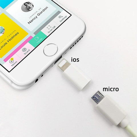 Image of Android Micro usb To IOS Charging adapter
