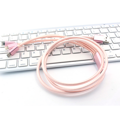Image of 3in1 High Speed Charging Cable Charger for iPhone Micro USB Android and Type C