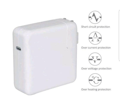 Image of 30W 65W PD USB C Type-C Notebook Laptop Quick MagSaf* Power Adapter Fast Charger For Apple Macbook Air 12'' IPhone HP Samsung