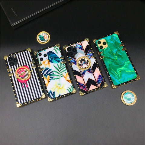 Image of Luxury Bling Square Phone Cover for iphone models