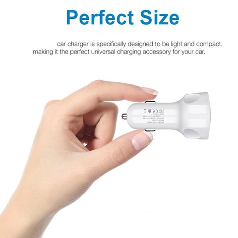 Image of 35W 7A QC3.0 3 USB ports Fast Car Charger