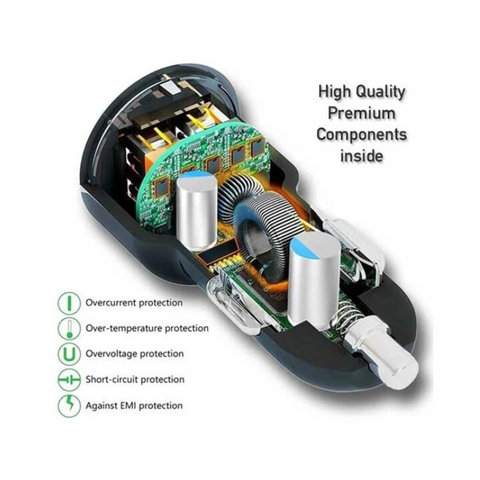 Image of 35W 7A QC3.0 3 USB ports Fast Car Charger