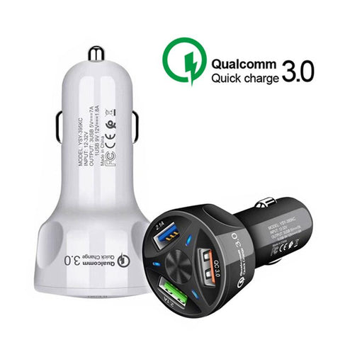 Image of 35W 7A QC3.0 3 USB ports Fast Car Charger