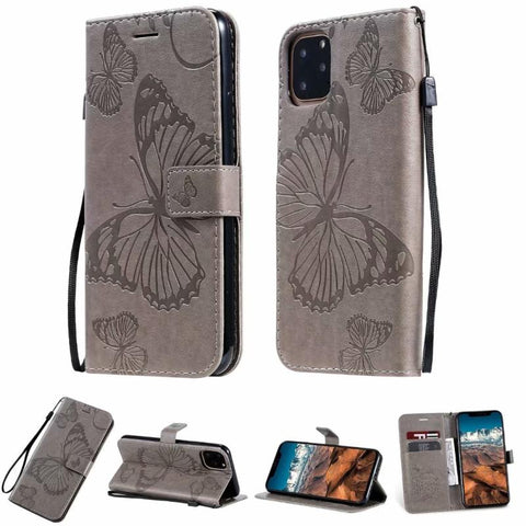 Image of 3D Butterfly Flip Leather phone Case for iphone models