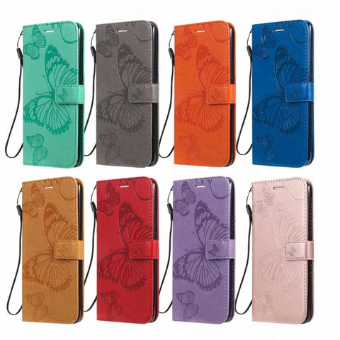 Image of 3D Butterfly Flip Leather phone Case for iphone models