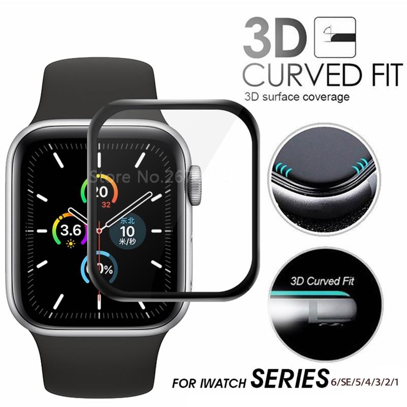 3D Full Cover Nano Tempered Glass For Apple Watch Series 38 40 42 44mm Screen Protector coated Glass iwatch 4 3 2 38mm 40mm