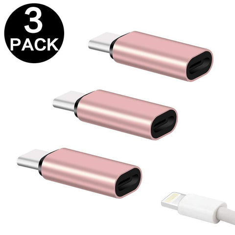 Image of Metal Usb Type C To Lightning Adapter for Samsung IPhone USBC To Ios Jack Converter