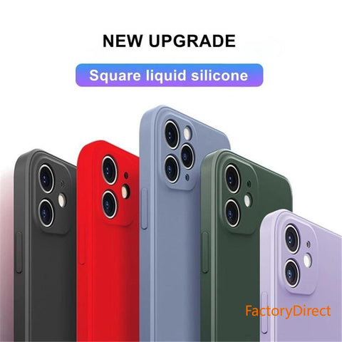 Image of Samsung A sery soft case Liquid Silicone Mobile Case Shockproof Soft Cover