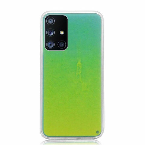 Image of Samsung A sery J sery model Liquid Luminous Neon Sand Case Quicksand Glow In The Dark