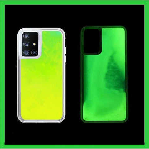 Image of Samsung A sery J sery model Liquid Luminous Neon Sand Case Quicksand Glow In The Dark