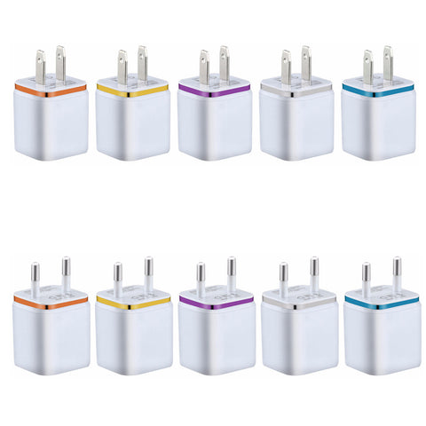 Image of Dual USB Ports Home Wall Charger Adapter Plug for mobile phones