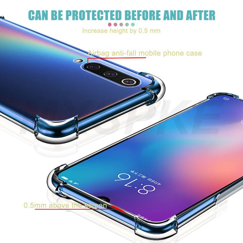 Image of Samsung Galaxy A90 A80 A70 A60 A50 Shockproof Clear Transparent Silicone Phone Case For A21 A31 A41 A51 7 8 91 5G Protection Back Case