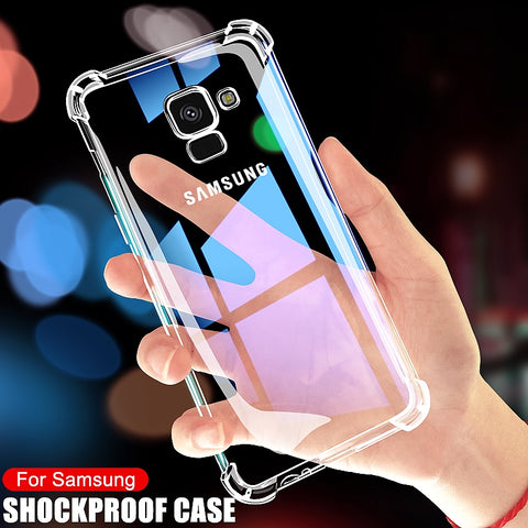 Image of Samsung Galaxy S21 Lite ultra plus S30 S20 S10 S9 S8 S7 edge Shockproof Clear Transparent Silicone Phone Case For samsung Note 2 3 4 5 6 8 9 10 5G Protection Back Case
