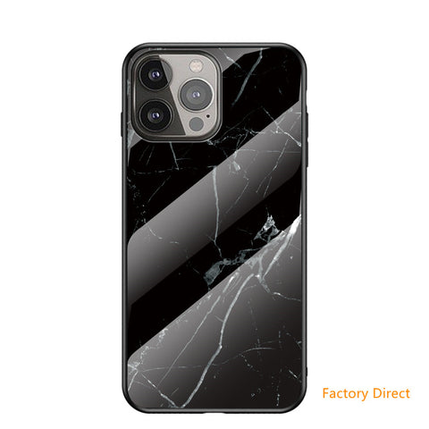 Image of Marble design glass back cover case for Google Pixel Models
