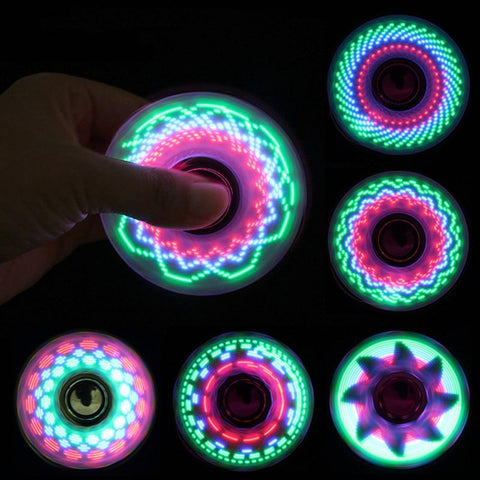 Image of 6colors Creative LED Light Luminous Fidget Spinner Changes Hand Spinner Golw in the Dark Stress Relief Toys For Kids