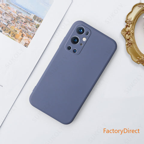 Image of Liquid Silicone Soft Case For OnePlus 9R 9 Pro 8T 8 Pro Shockproof Square Candy Color Phone Case Camera Protective Cover