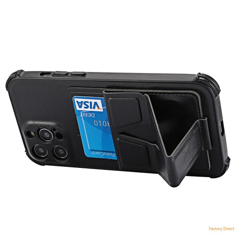 Image of Samsung Galaxy S21 ultra S30 plus Casing Luxury Shockproof Leather phone case with stand holder and card slot wallet back cover For Samsung A02S A03S A50S A30S A21 A31 A51 A71 A12 A22 A32 A52 A72 4G 5G with magnetic plate