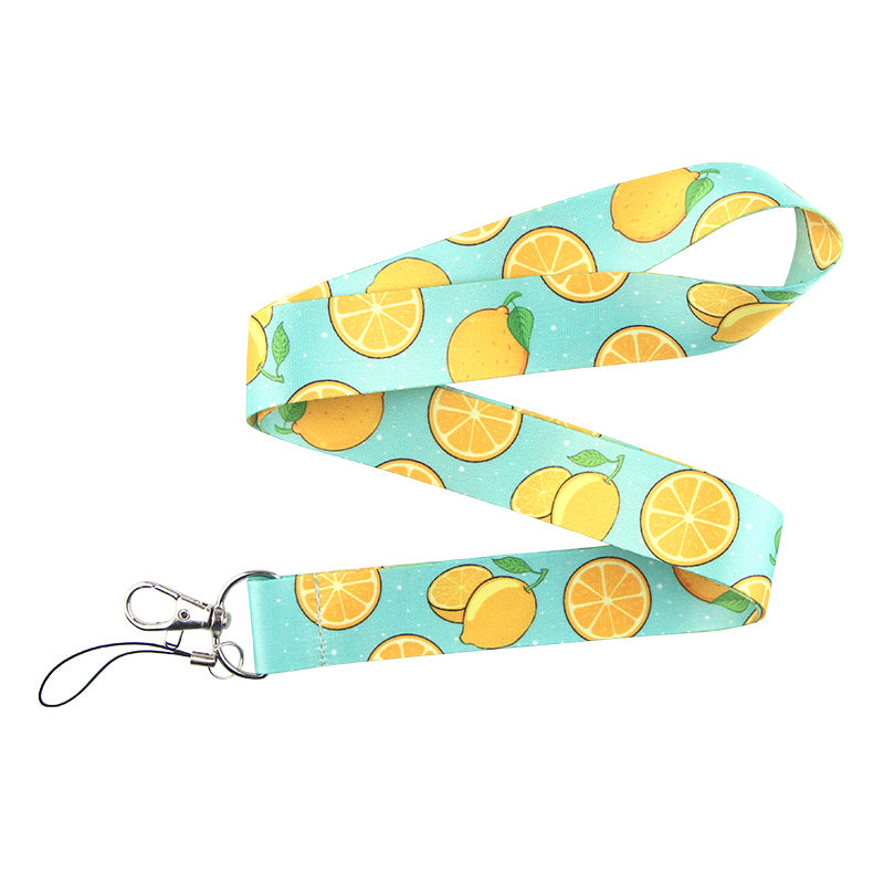 Fruit design Lanyard for Keys Phone Strap ID Badge Holder Fashion Gifts