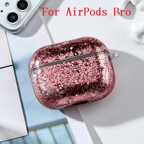 Image of Dynamic Liquid Case For AirPods Cases Glitter Liquid Cover For AirPod 2 Covers Protector For Air Pods Pro Bumper Hard Coque Etui