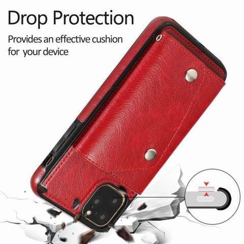 Image of Fashion Flip Leather Phone Case with card slot wallet for all iphone models