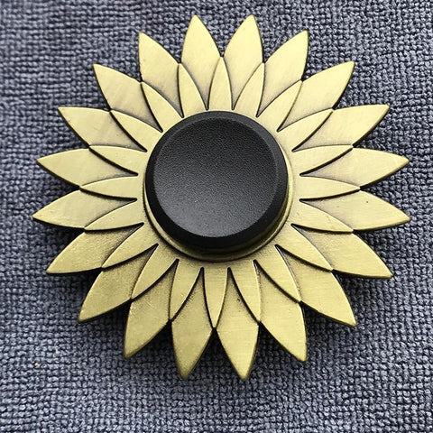 Image of Fidget Spinner Brass Color Zinc Alloy Metal Hand Spinner