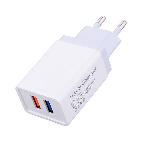 Image of European plug USB Charger For Samsung Magnetic Micro Cable LED Wall Charger