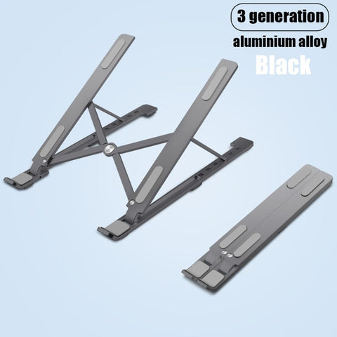 Image of Laptop Stand for MacBook Pro Notebook Stand Foldable Aluminium Alloy Tablet Stand Bracket Laptop Holder for Notebook