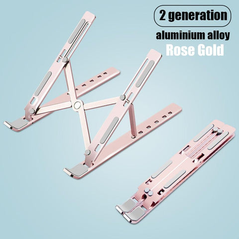 Image of Laptop Stand for MacBook Pro Notebook Stand Foldable Aluminium Alloy Tablet Stand Bracket Laptop Holder for Notebook