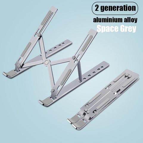Image of Laptop Stand for MacBook Pro Notebook Stand Foldable Aluminium Alloy Tablet Stand Bracket Laptop Holder for Notebook