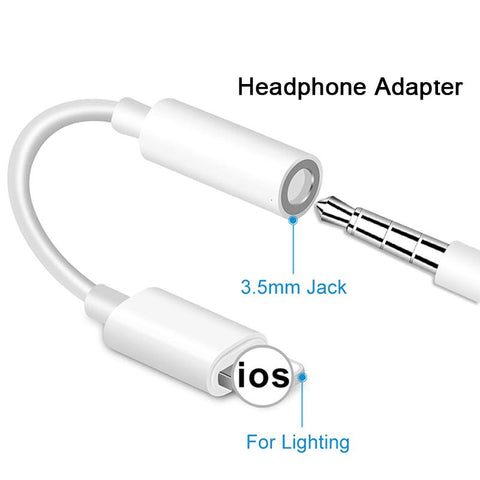 Image of iPhone aux cord adapters
