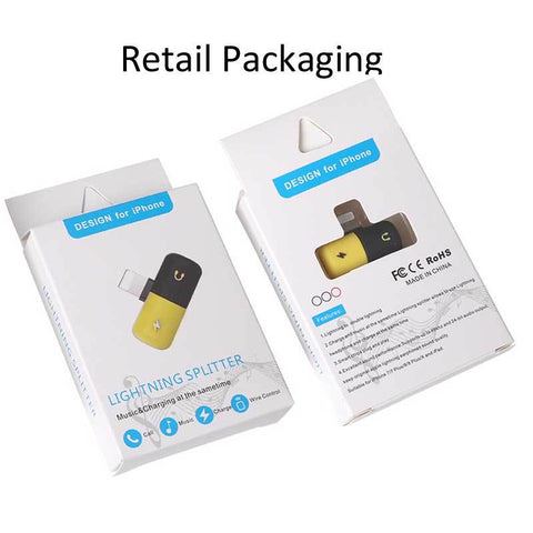 Image of 2 in 1 Dual Audio Music Lightning pin Connector for iPhone 11 12 13 14 pro max