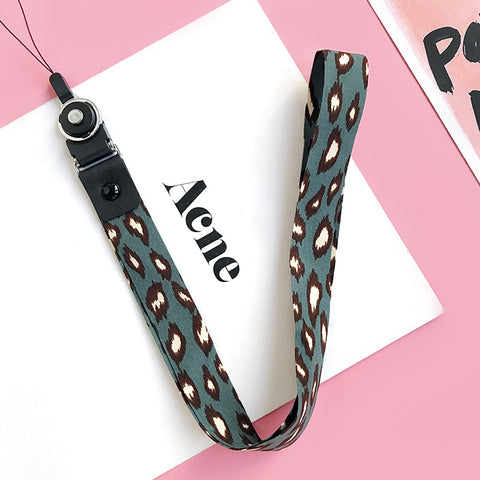 Image of Leopard Print Lanyards for Keys ID Card Mobile Phone Straps Universal Neck Straps For USB Hang Rope Lanyards