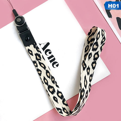 Image of Leopard Print Lanyards for Keys ID Card Mobile Phone Straps Universal Neck Straps For USB Hang Rope Lanyards