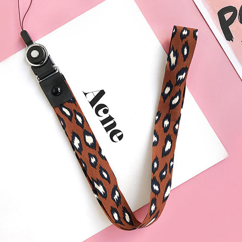 Image of Leopard Print Lanyards for Keys ID Card Mobile Phone Straps Universal Neck Straps For USB Hang Rope Lanyards