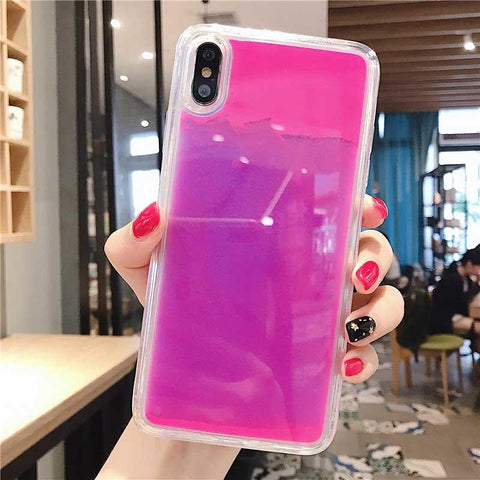 Image of Luminous liquid quicksand phone case for all phone models