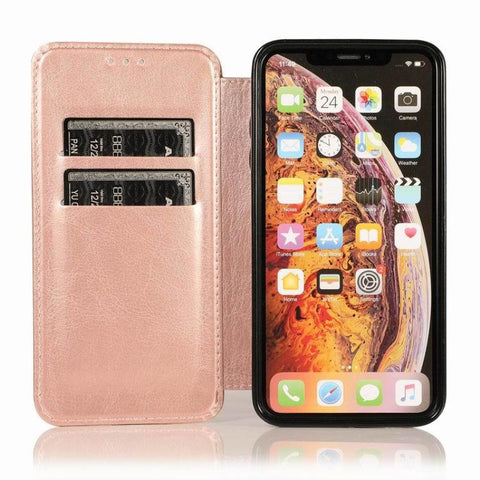 Image of Magnetic Flip phone Cover for Samsung S10 S20 S21 Note10 pro Note 20 pro