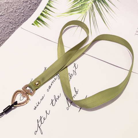 Image of Neck Strap Metal Heart Clip Lanyard Mobile Phone Straps Strap Wrist Rope Phone Wrist Straps Hanging Rope Ornaments