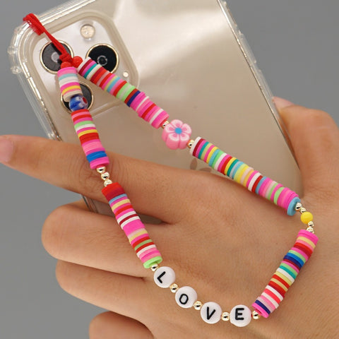 Image of New Summer Colorful Mobile Phone Chain Lanyards for Women Girls