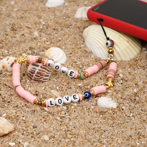 Image of New Summer Colorful Mobile Phone Chain Lanyards for Women Girls
