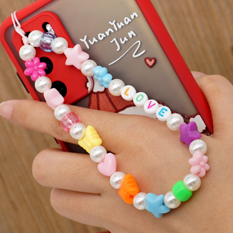 Image of New Summer Colorful Mobile Phone Chain Lanyards for Women Girls