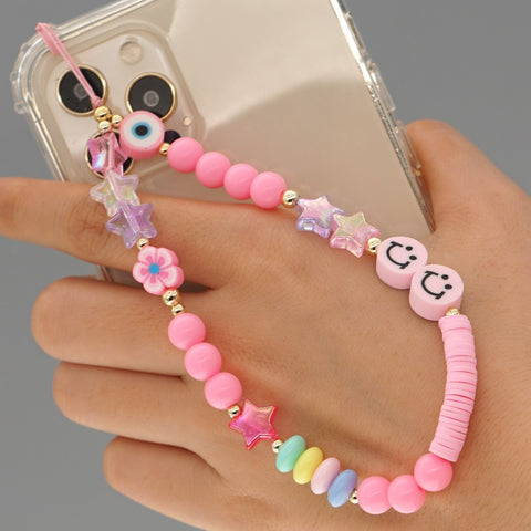 Image of New Summer Colorful Mobile Phone Chain Lanyards for Women Girls