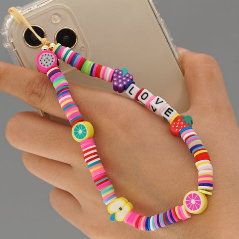 Image of New Summer Colorful Mobile Phone Chain Lanyards for Women Girls