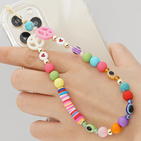 Image of New Summer Colorful Mobile Phone Chain Lanyards for Women Girls